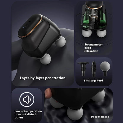 MuscleGlow Four-Head Deep Massage Gun