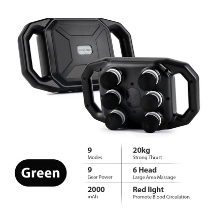 MuscleGlow Six-Head Deep Relief Massage Gun