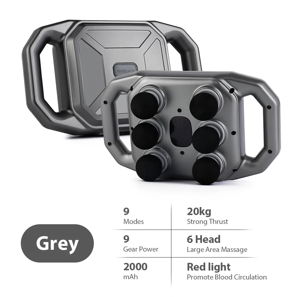 MuscleGlow Six-Head Deep Relief Massage Gun