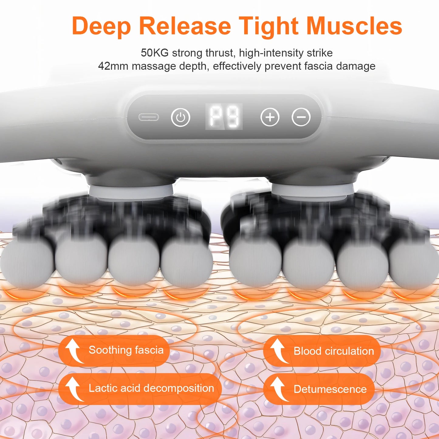 MuscleGlow 42-Head Ultra Deep Massage Gun