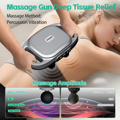 MuscleGlow Pro Six-Head Massage Gun