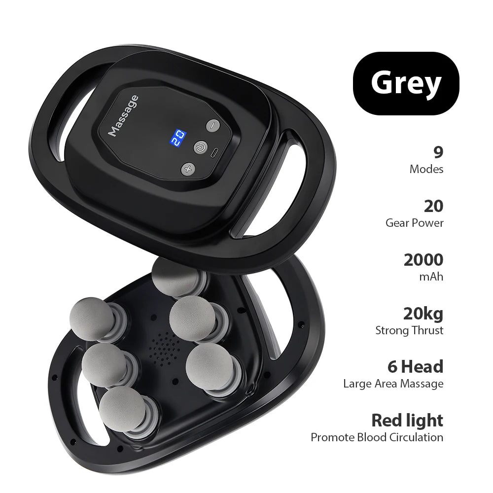 MuscleGlow Six-Head Deep Relief Massage Gun