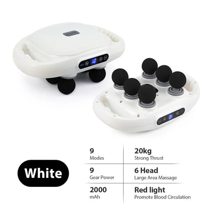 MuscleGlow Six-Head Deep Relief Massage Gun