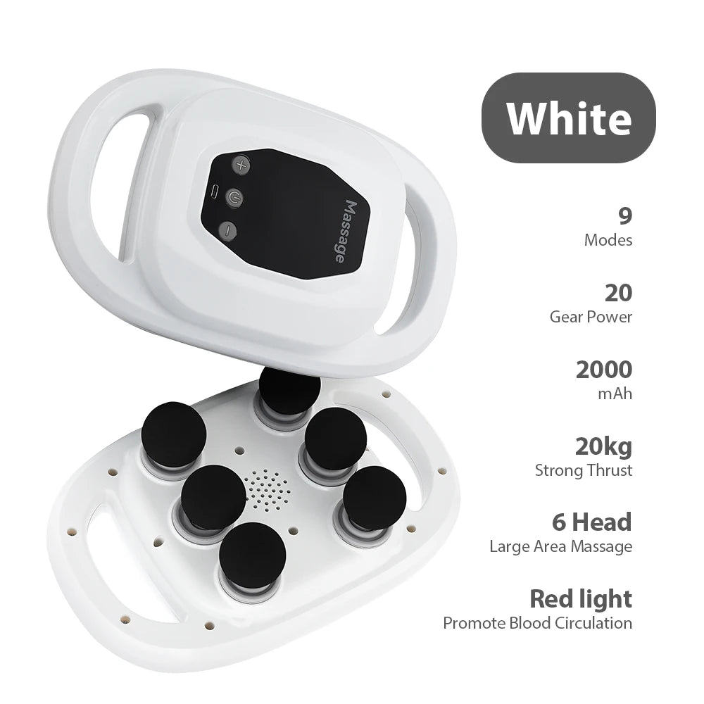 MuscleGlow Six-Head Deep Relief Massage Gun