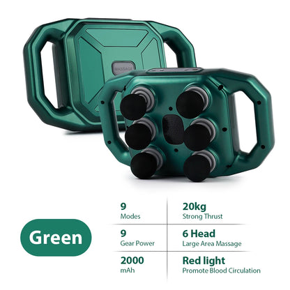 MuscleGlow Six-Head Deep Relief Massage Gun